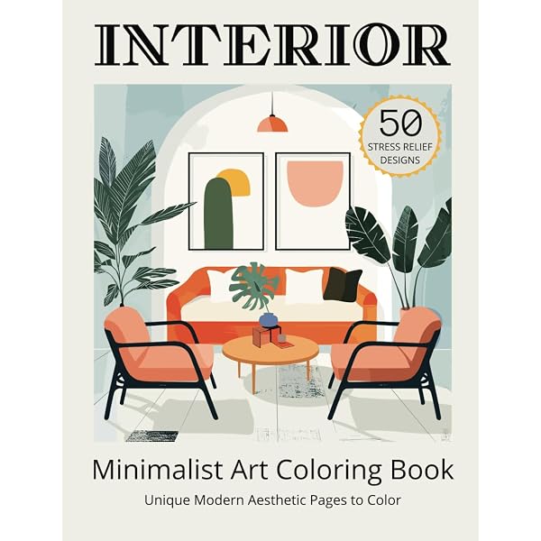 Amazon.com: Minimalist Art Interior: Coloring Book of Stunning